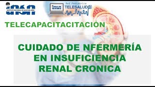 CUIDADO DE ENFERMERÍA EN INSUFICIENCIA RENAL CRÓNICA  Telecapacitación INSN [upl. by Enined]