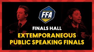 Extemporaneous Public Speaking Finals  2019 National FFA Convention amp Expo [upl. by Chor657]