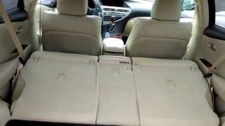 Lexus RX350Rear Split FoldingSliding Seat howto [upl. by Camel]