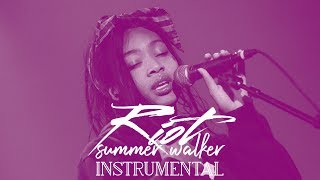 Riot  Summer Walker  INSTRUMENTAL with lyrics [upl. by Whitehurst755]