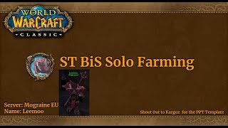 How to solo preraid BiS in Sunken Temple  Classic WoW level 60 Druid [upl. by Millard]