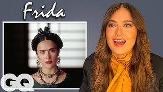 Salma Hayek Breaks Down Her Most Iconic Characters  GQ [upl. by Yelra]