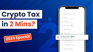 Simplified Crypto Tax Reporting in 2 Minutes  CoinDCX amp Koinx Tutorial [upl. by Marty]