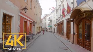 Vilnius Lithuania  Walking Tour with City Sounds 4K 60fps  Part 1 [upl. by Eniaj568]