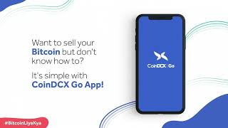 How to sell Bitcoin using CoinDCX Go App [upl. by Dalli]