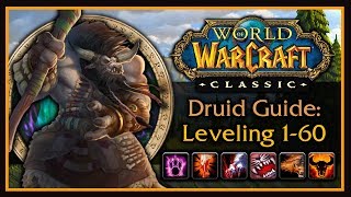 Classic WoW Druid Leveling Guide Talents Form Rotations Addons Tips amp Tricks [upl. by Acceber]