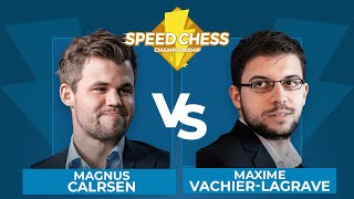 Magnus Carlsen vs Maxime VachierLagrave  Speed Chess Championship Semifinal [upl. by Allimac83]