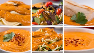 6 Ways To Use Creamy Roasted Red Pepper Sauce [upl. by Esiahc]