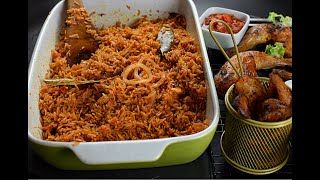 Perfect Jollof Rice  Oven Baked Nigerian Jollof Rice [upl. by Tijnar813]