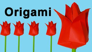 Como Hacer Flores De Papel Origami Fácil [upl. by Retsae]