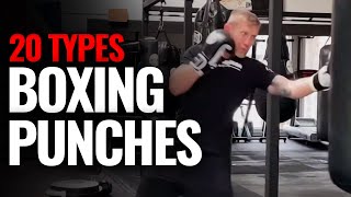 20 Types of Single Boxing Punches [upl. by Vladamar488]