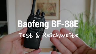 Baofeng BF88e PMR Funkgeräte Test amp Reichweite [upl. by Frayda689]