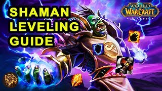 Classic WoW Shaman Leveling Guide  Talents Rotation amp Weapon Progression [upl. by Flower603]