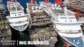 How 300 Million Cruise Ships Are Demolished  Big Business [upl. by Airotal]