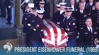 President Eisenhower State Funeral in Washington DC 1969  British Pathé [upl. by Ybor]