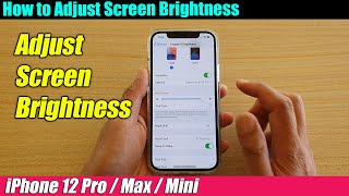 iPhone 1212 Pro How to Adjust Screen Brightness [upl. by Esiled889]