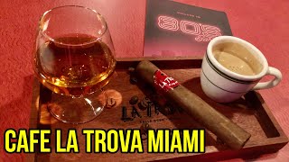 Cafe La Trova in Little Havana Bar amp Restaurant Miami Calle Ocho [upl. by Saxen303]