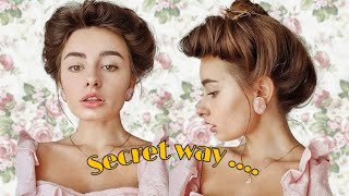 EASY 3 MINUTES EDWARDIAN HAIRSTYLE Everyday style [upl. by Anaiq993]