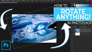 How To Rotate Images And Layers In Photoshop [upl. by Knute]