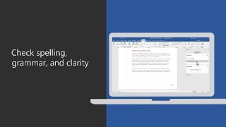 How to check spelling grammar and clarity with Microsoft Word 2016 [upl. by Fleisher814]