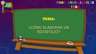 ¿Cómo elaborar un Rotafolio [upl. by Relyks]