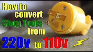 Shop Work How to convert 220v to 110v [upl. by Tung]