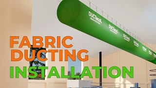 Installation Fabric Ducting Systems Duct Socks [upl. by Rosdniw]