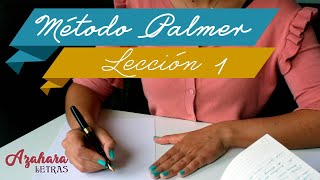 Método Palmer de Caligrafía en Español Lección 1 [upl. by Collete]