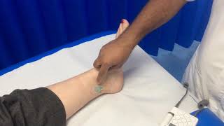 How to check for the posterior tibial pulse using a Doppler [upl. by Erda]