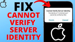 How to Fix quotCannot Verify Server Identityquot on iPhone [upl. by Ahtram369]