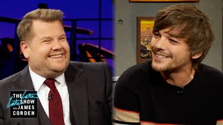 Louis Tomlinson Calls James Corden Out [upl. by Uhthna]