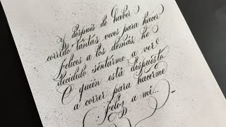 ✔ Hermosa Caligrafía 🅸🅽🅶🅻🅴🆂🅰 o Copperplate  Como Escribir Bonito Pablo Bermúdez [upl. by Hgielrak]