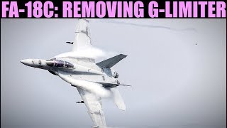 FA18C Hornet How To Remove GLimiter  DCS WORLD [upl. by Nitnelav568]