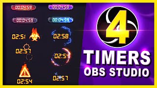 Add a Countdown TIMER to OBS studio  4 different methods Obs tutorial [upl. by Ardnwahs]