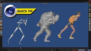 C4D QuickTip  Add ANY 3D Character to ANY Motion Capture Data [upl. by Toddy94]