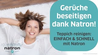 Teppich stinkt  Gerüche mit Natron neutralisieren [upl. by Nogem276]