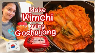 How to make KIMCHI using Gochujang red pepper paste  Aabbyy Perez [upl. by Aiela]