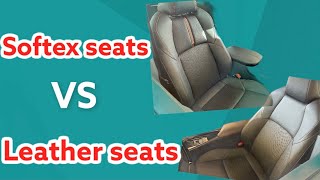 Softex VS leather interior What is the difference [upl. by Onaicnop]