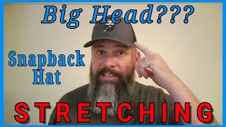 Big Head Snapback Hat Stretching Trick [upl. by Balliett956]