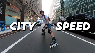 Speeding Through the City  Inline Skating Urban Flow Skate [upl. by Llerod]