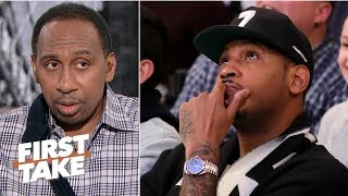 Carmelo Anthony doesn’t deserve a farewell tour – Stephen A  First Take [upl. by Eta]