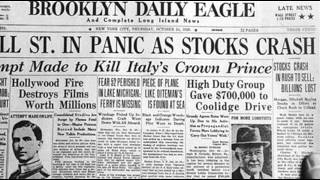 24th October 1929 Wall Street Crash begins on Black Thursday [upl. by Ebneter237]