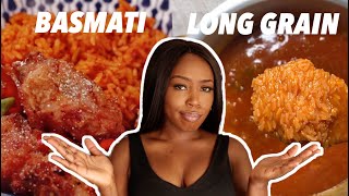 How to make EASY SIMPLE jollof rice  Long grain amp Basmati [upl. by Anirol]