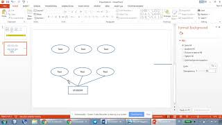 How to draw ER Diagrams using Microsoft PowerPoint  Part 1 [upl. by Hudgens]