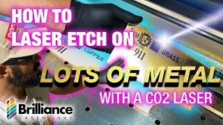 How to Laser Engrave On Metal With A Co2 Laser  A Complete How to Guide  Brilliance Laser Inks [upl. by Eiliak431]