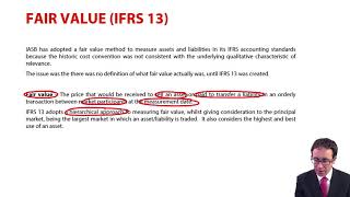 Fair value IFRS 13  ACCA Financial Reporting FR [upl. by Nylrebmik747]