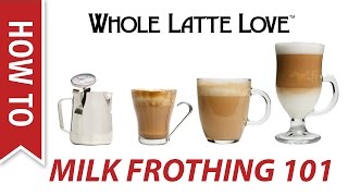 Milk Frothing for Beginners [upl. by Yoj]