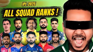 IPL 2025 All Squad Ranks  Playing 11  Team Analysis  Hindi [upl. by Linsk]