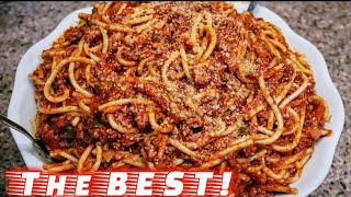 Classic Spaghetti and Meat Sauce  Meat Sauce Recipe  The simple way [upl. by Rtoip]