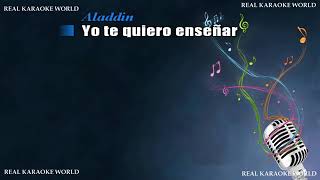 Karaoke un mundo ideal Aladdin [upl. by Aseram]